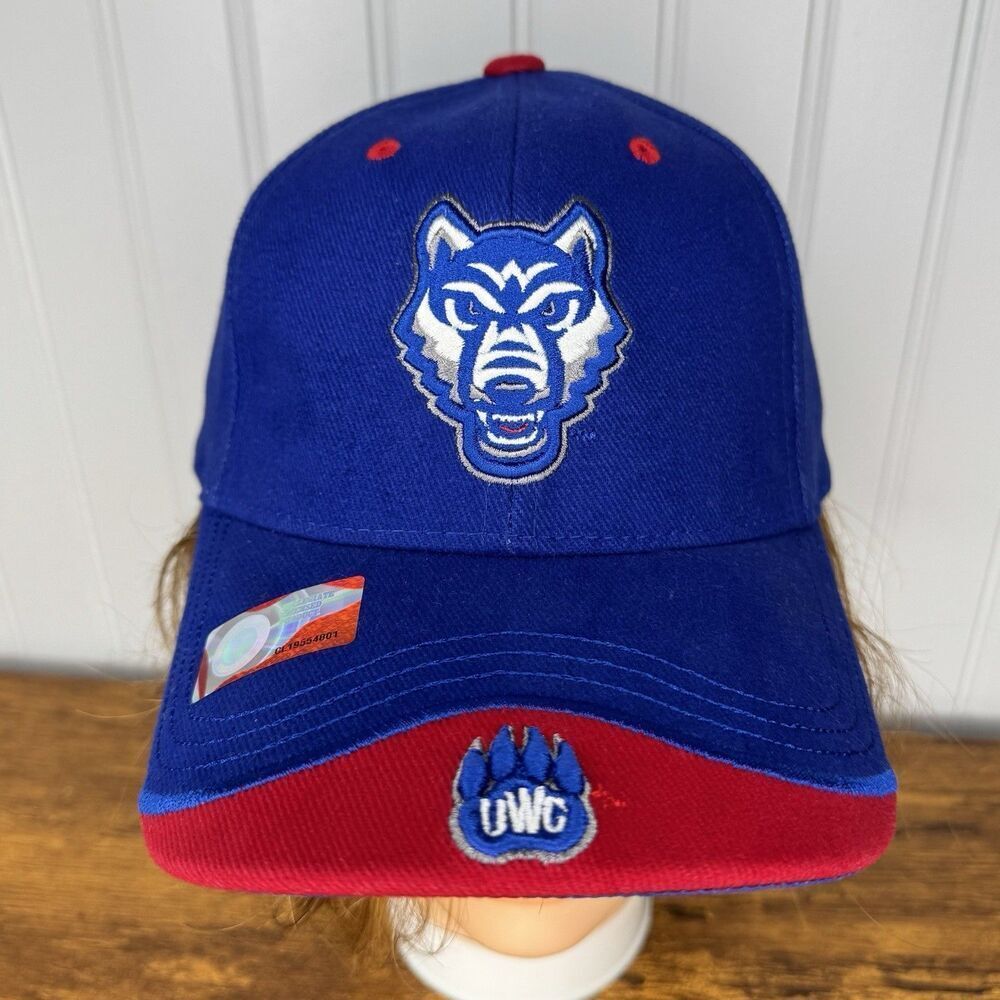 University of West Georgia UWG Wolves Hat Cap Trucker Snapback Blue 100% Cotton
